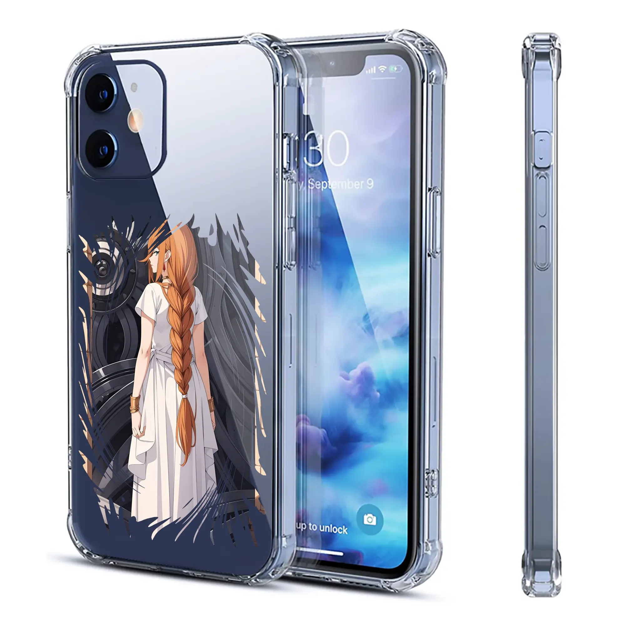 葬送のフリーレン（Frieren） グッズ,フランメ（Flamme） - IPhone 12シリーズ対応 ・ 透明スマホケース ・ クリアソフトケース ・ TPU素材 ・ 耐衝撃 ・ 高密着 ・ 防汚 防指紋 ・ 簡単着脱